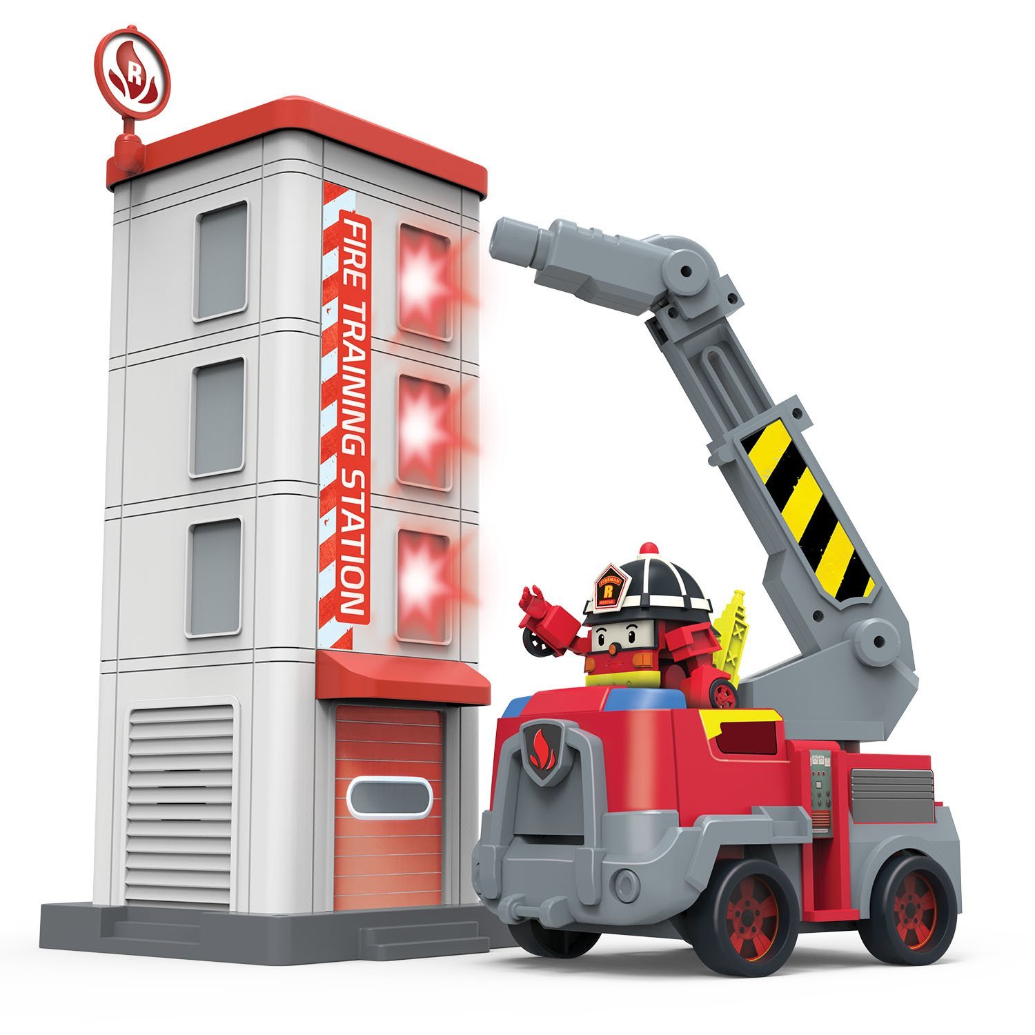 Игровой набор Robocar Poli Пожарная станция, фигурка Рой в комплекте (83409) - фото 3
