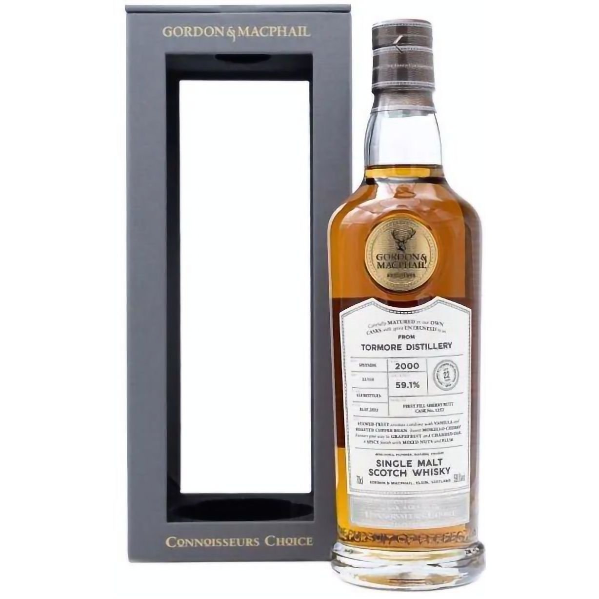 Виски Gordon & MacPhail Tormore Connoisseurs Choice 2000 Single Malt Scotch Whisky 59.1% 0.7 л, в подарочной упаковке - фото 1
