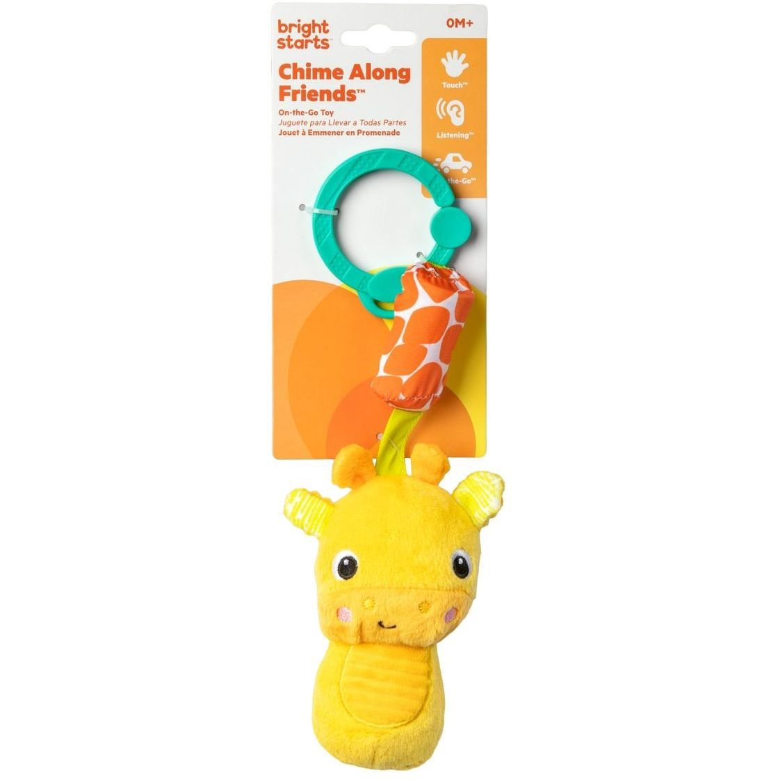 Подвеска-погремушка Bright Starts Chime Along Friends On-the-Go Toy Giraffe (12342) - фото 2