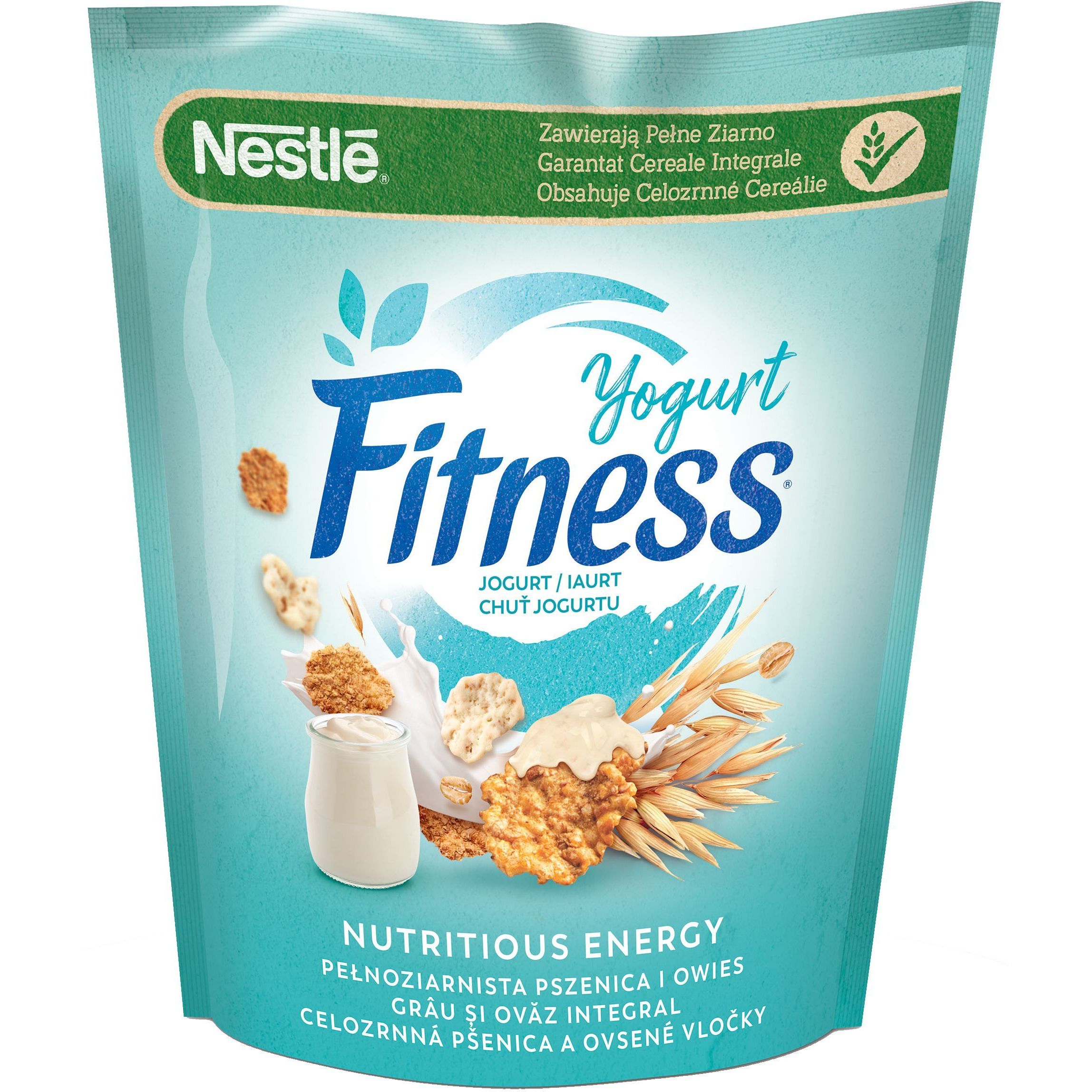 Готовый сухой завтрак Fitness Yoghurt хлопья из цельной пшеницы с йогуртовой глазировкой 225 г - фото 1