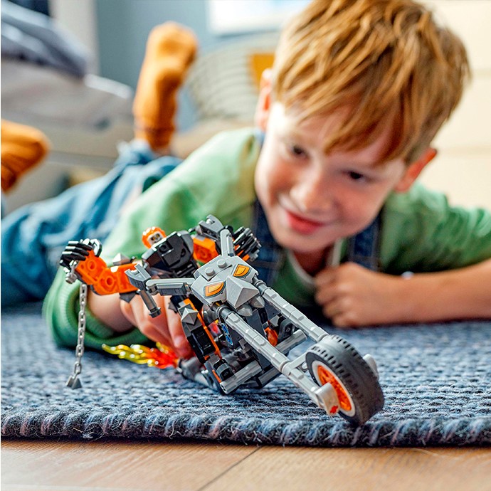 Конструктор LEGO Super Heroes Призрачный Всадник Робот и мотоцикл, 264 деталей (76245) - фото 8