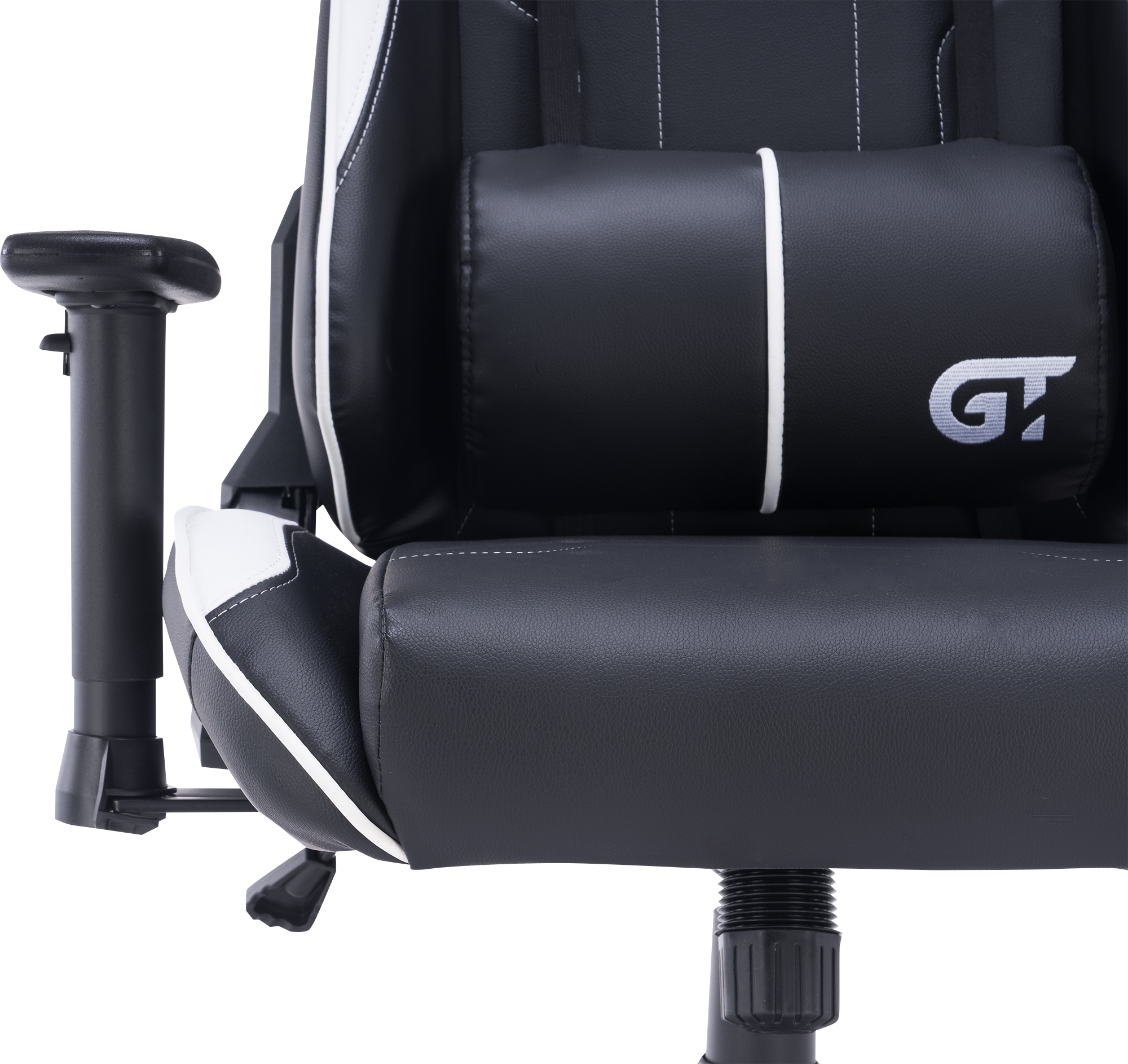 Геймерське крісло GT Racer чорне з білим (X-2528 Black/White) - фото 12