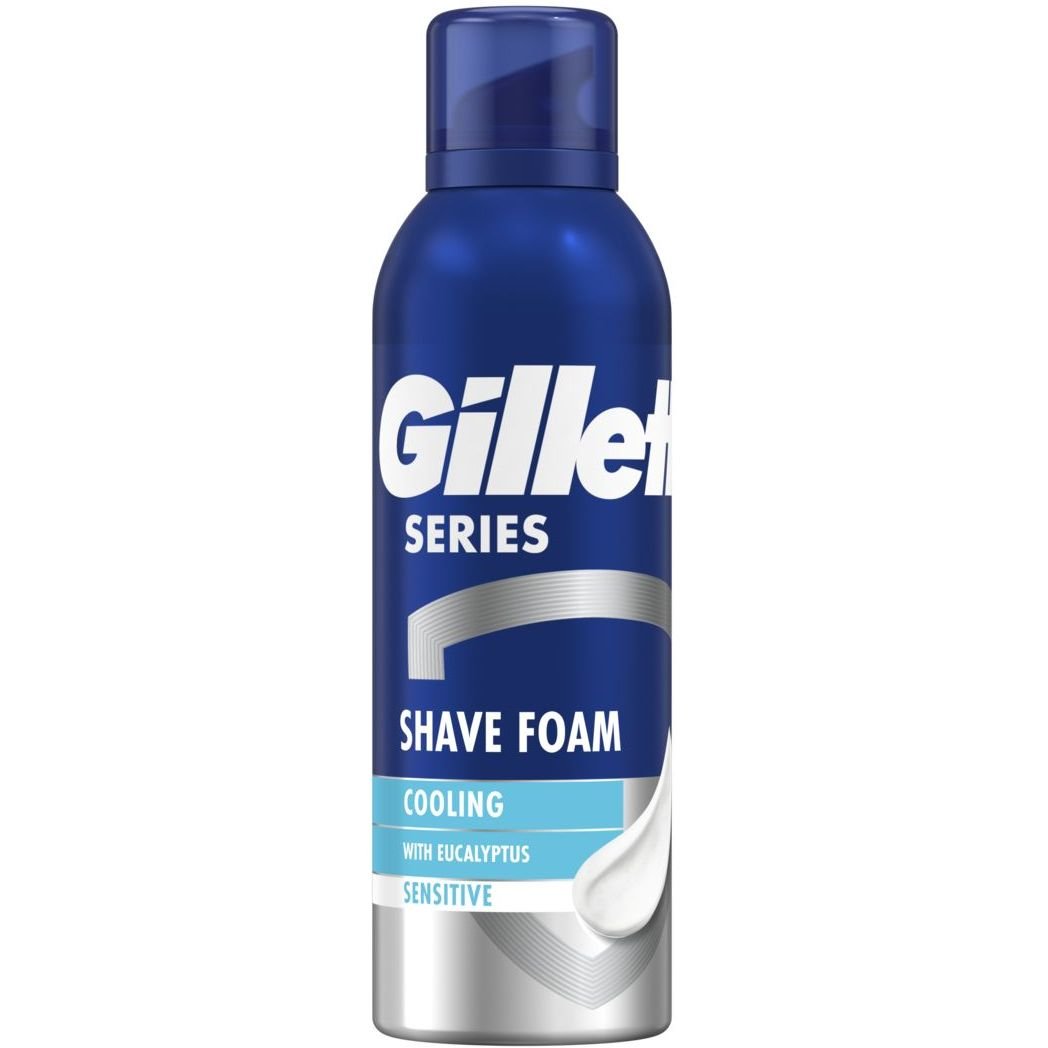 Photos - Shaving Foam / Shaving Cream Gillette Піна для гоління  Series Охолоджуюча з евкаліптом, 200 мл 