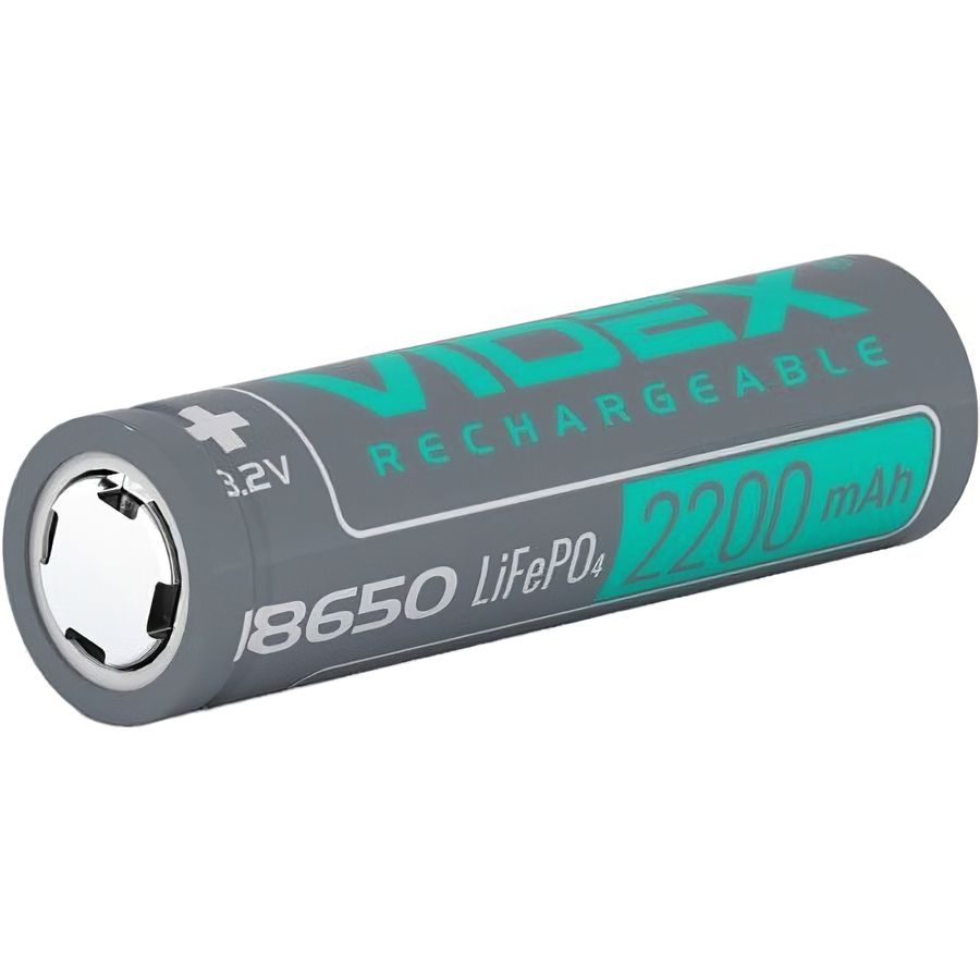 Аккумулятор Videx LiFePO4 18650 без защиты 2200 mAh bulk 1 шт. (18650-LFP/2200/1B) - фото 1