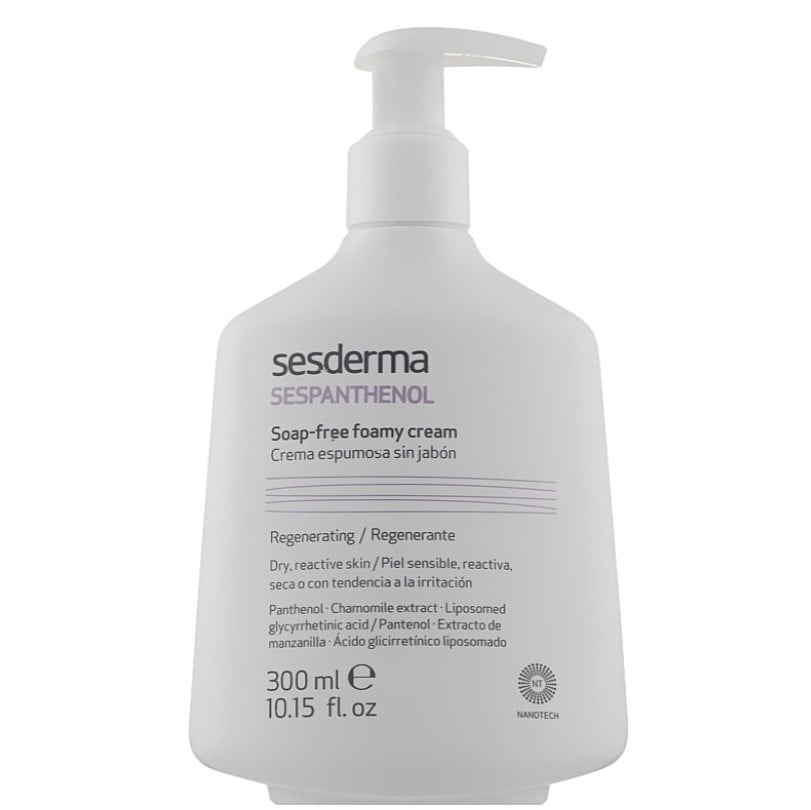Гель-пінка для вмивання Sesderma Sespanthenol Soap-Free Foamy Cream, 300 мл - фото 1