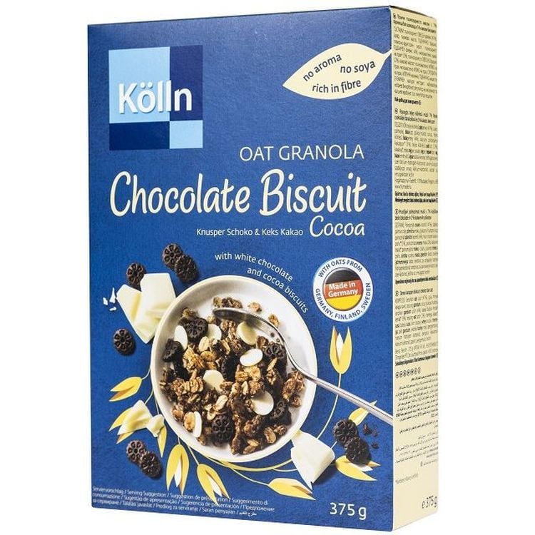 Гранола Kolln Вівсяна, білий шоколад зі шматочками печива 375 г - фото 1