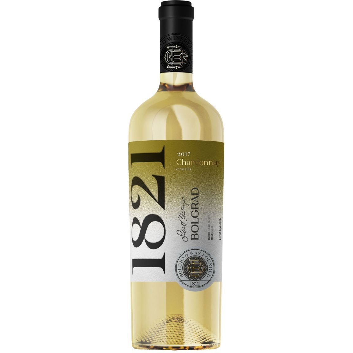 Вино Bolgrad Chardonnay Select біле сухе 0.75 л - фото 1