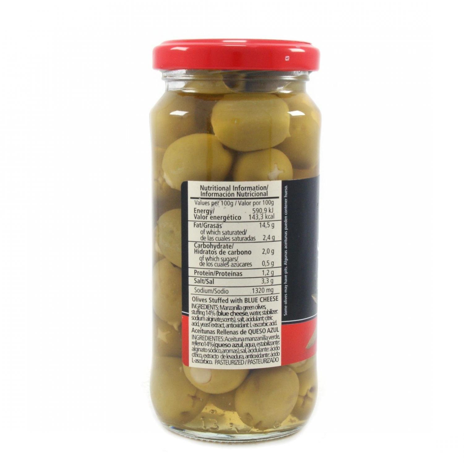 Оливки Serpis зеленые фаршированные голубым сыром 235 г (583077) - фото 2