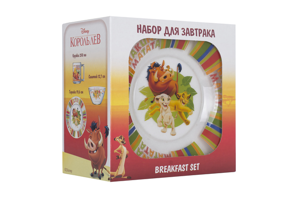 Набор детской посуды ОСЗ Disney Король Лев, 3 предмета (18с2055 ДЗ Король Лев) - фото 6