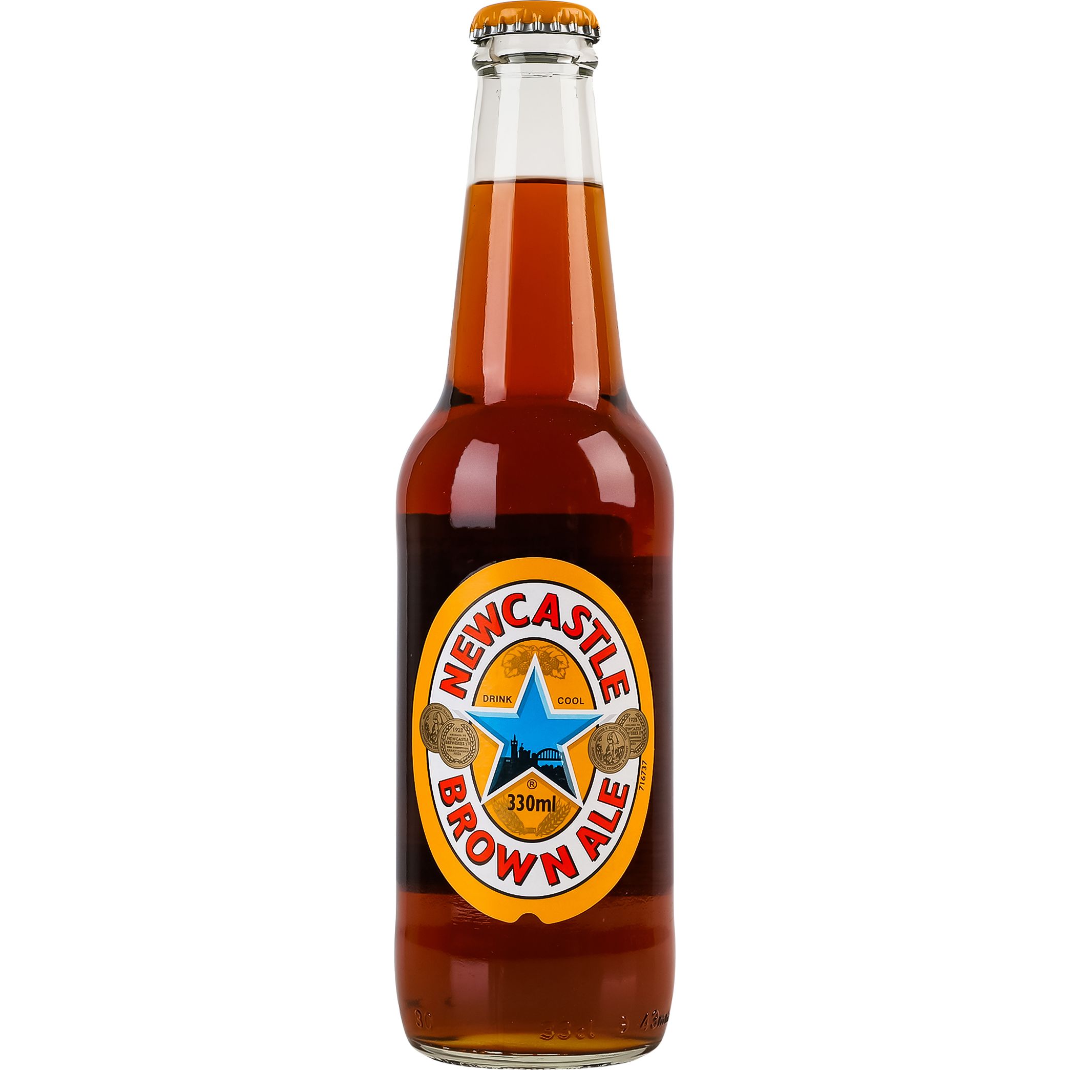 Пиво Newcastle Brown Ale полутемное 4.7% 0.33 л - фото 1