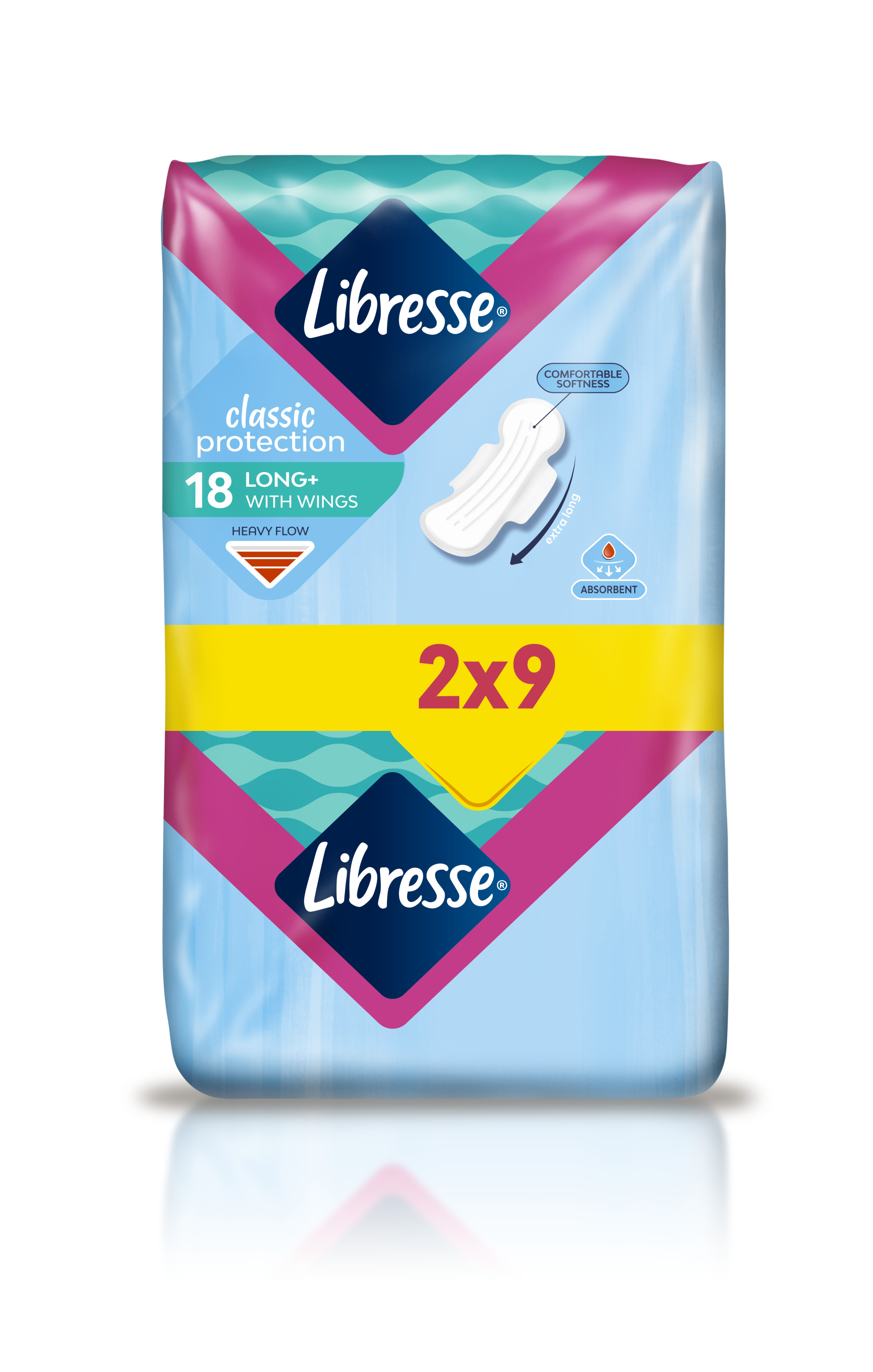 Гігієнічні прокладки Libresse Classic protection long, 18 шт. - фото 2