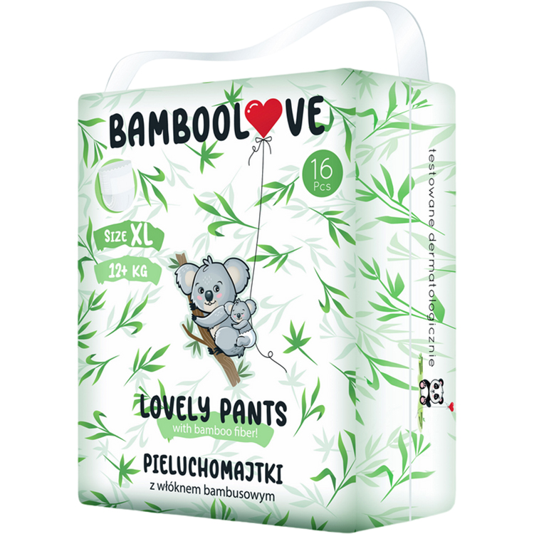 Подгузники-трусики Bamboolove Bamboo Pants 5 (12+ кг), 16 шт. - фото 1