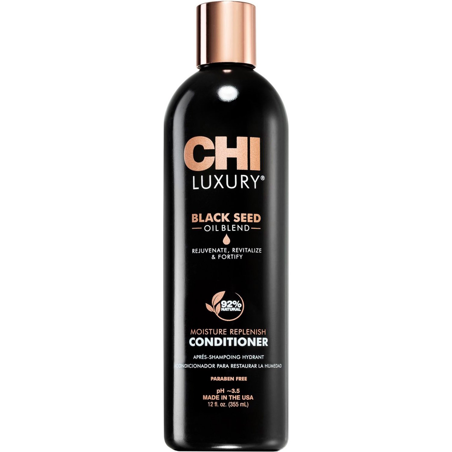Кондиціонер для волосся CHI Luxury Black Seed Oil Moisture Replenish Conditioner з олією чорного кмину, 355 мл - фото 1