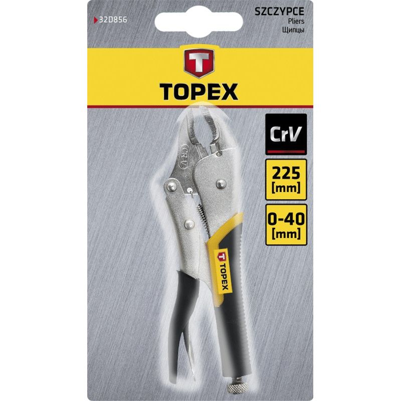 Кліщі затискні Topex CrV 0-40 мм 225 мм (32D856) - фото 2