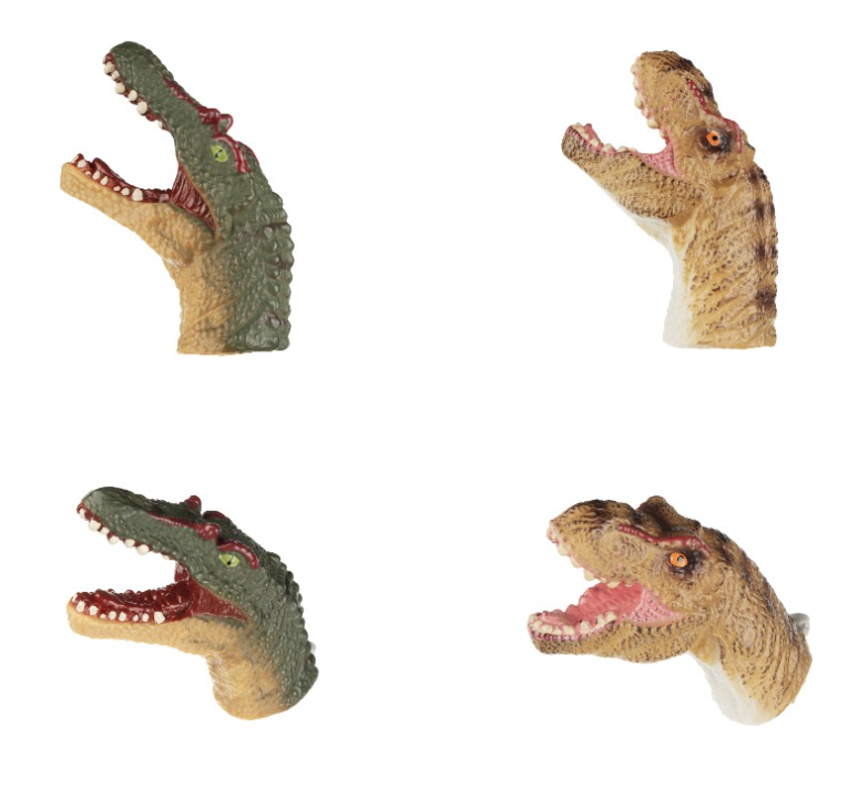 Набір пальчикових ляльок Same Toy Спинозавр та Тиранозавр, 2 шт. (X236Ut-3) - фото 1