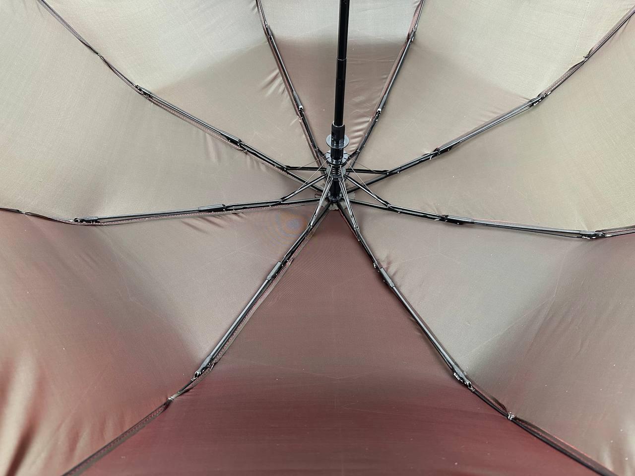 Жіноча складана парасолька напівавтомат Toprain 97 см бордова - фото 7