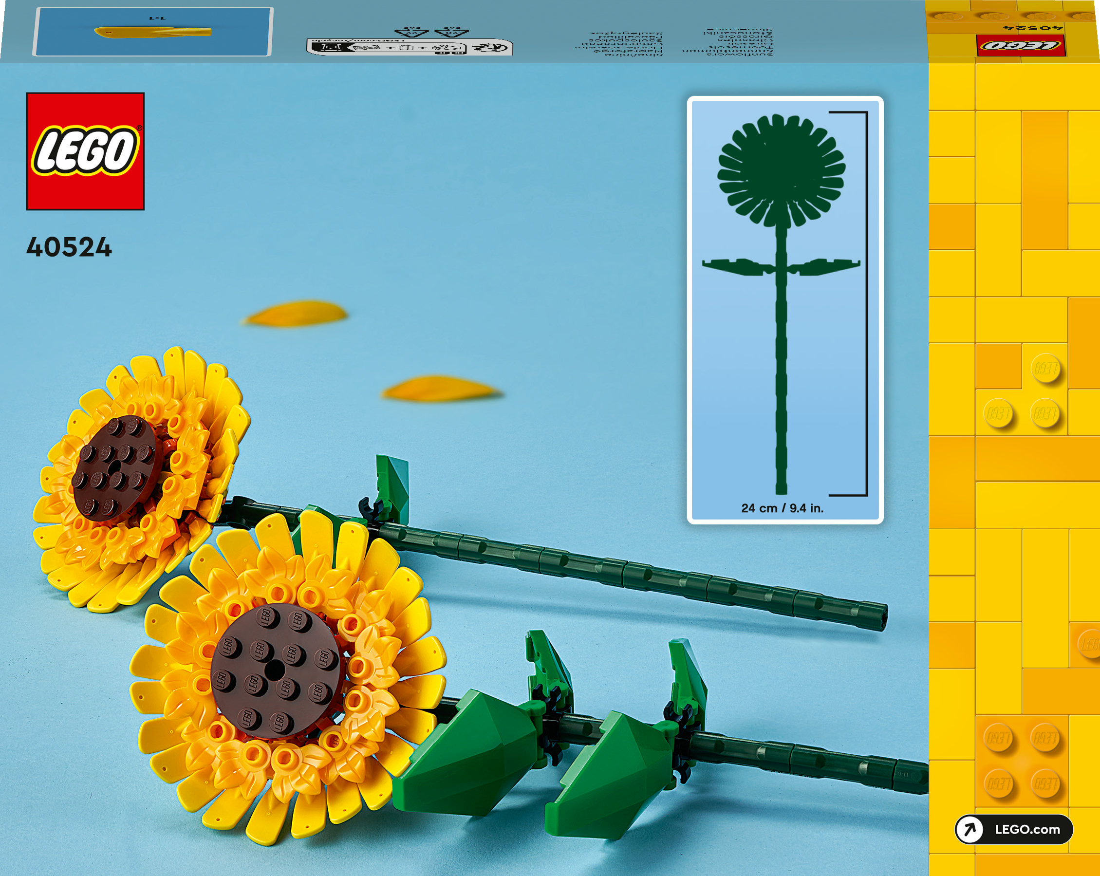 Конструктор LEGO Icons Подсолнухи 191 детали (40524) - фото 9
