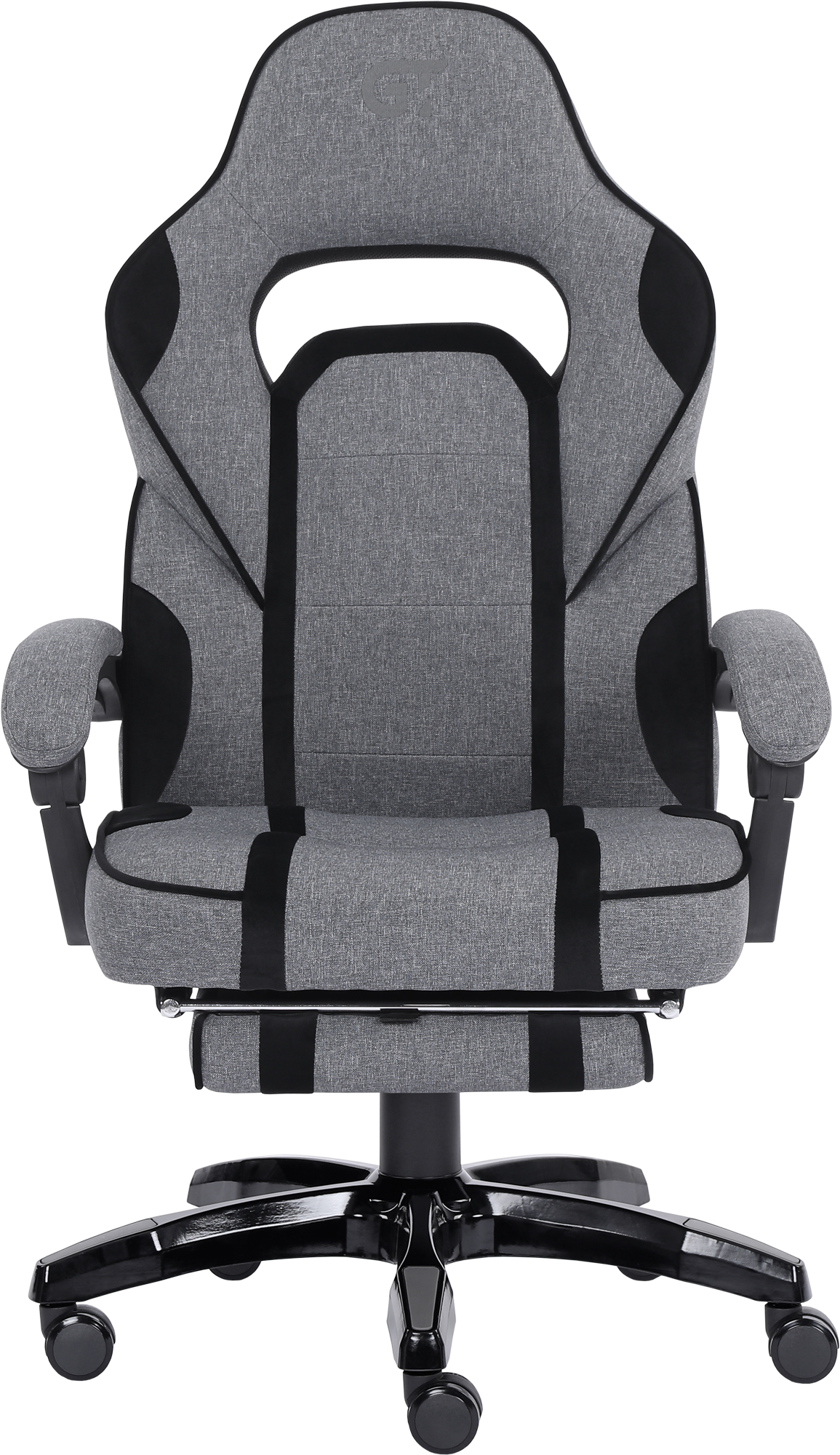 Геймерське крісло GT Racer сіре з чорним (X-2749-1 Fabric Gray/Black Suede) - фото 2