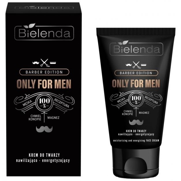 Увлажняющий крем для лица Bielenda Only for Men Barber Edition, 50 мл - фото 1