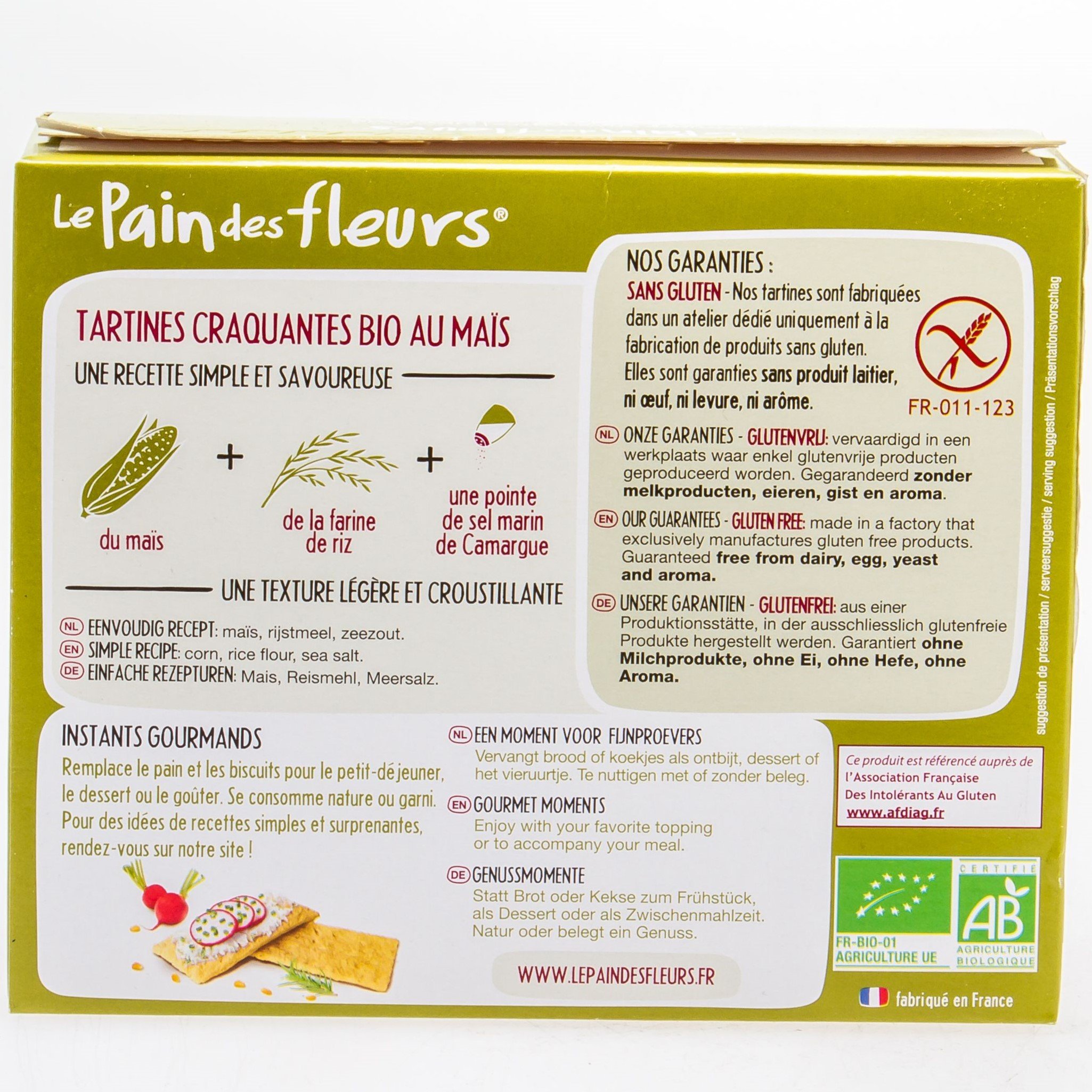 Хлібці кукурудзяні Le Pain des Fleurs органічні хрусткі 150 г (698472) - фото 2