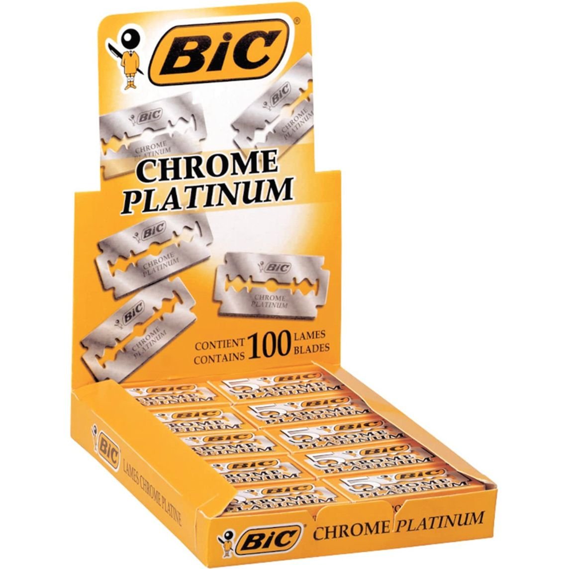 Сменные лезвия BIC Chrome Platinum, 20 уп. по 5 шт. (810923) - фото 1