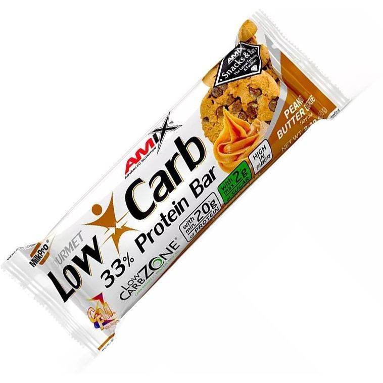 Батончик Amix Low-Carb 33% Protein Bar печенье с арахисовым маслом 60 г - фото 1