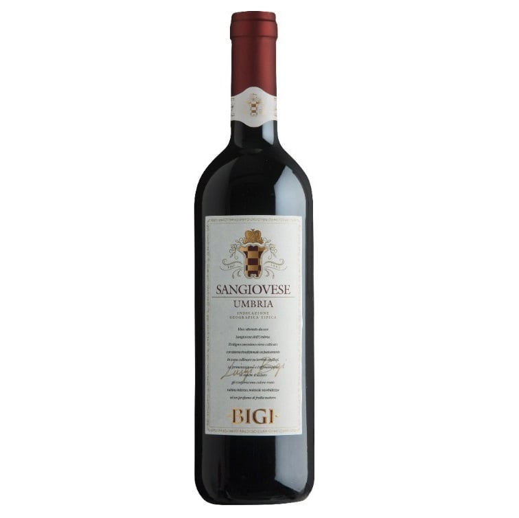 Вино Bigi Санджовезе, червоне, сухе, 13,5%, 0,75 л - фото 1