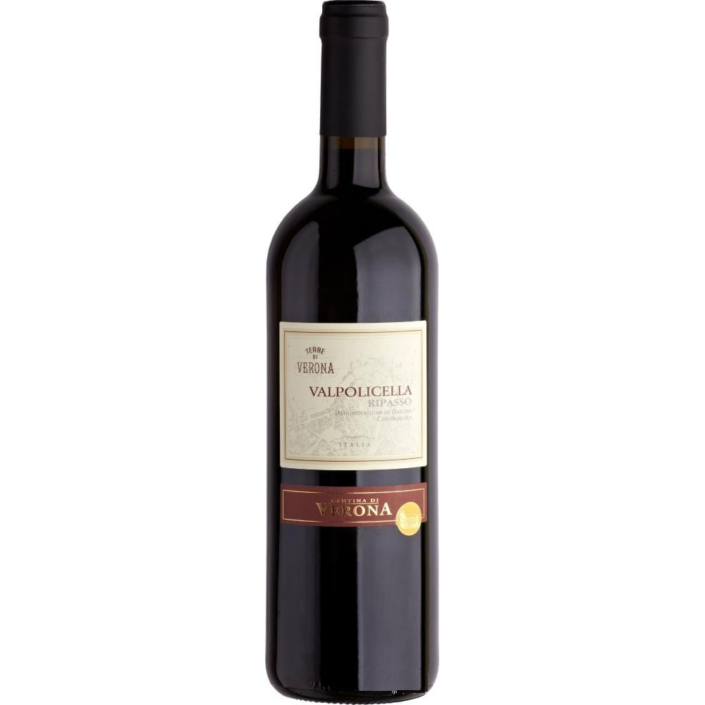 Вино Cantina di Verona Terre di Verona Valpolicella Ripasso, 13,8%, 0,75 л (AT1Q018) - фото 1