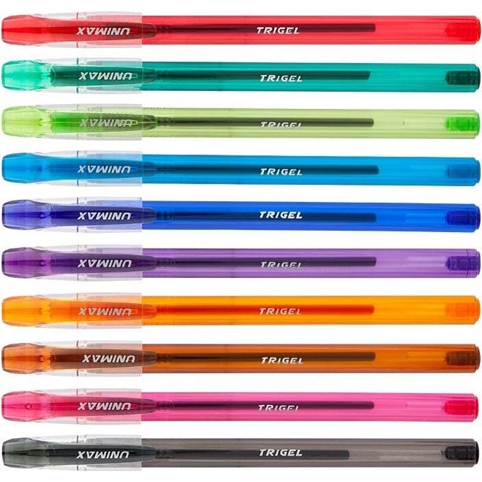 Набір гелевих ручок Unimax Trigel-3 10 шт. (UX-132-20) - фото 3