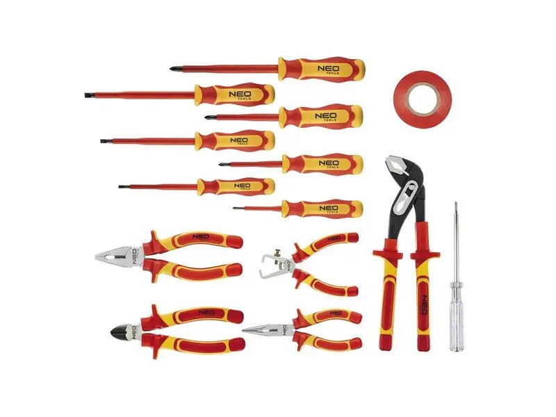 Набір інструментів Neo Tools для електрика 1000 В CrV та S2 13 шт. (01-234) - фото 2