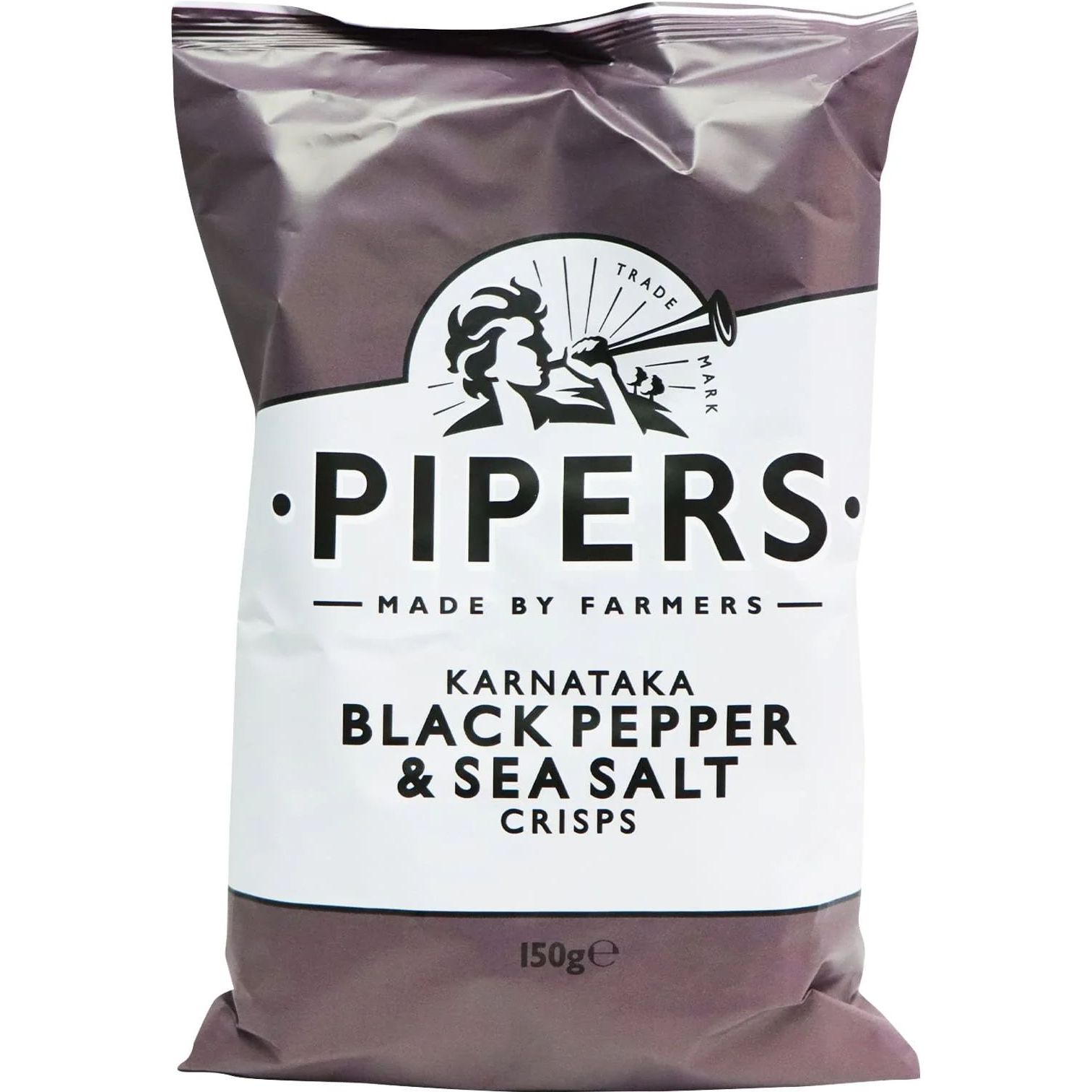 Чипсы Pipers Crisps с черным перцем карнатака и морской солью 150 г - фото 1