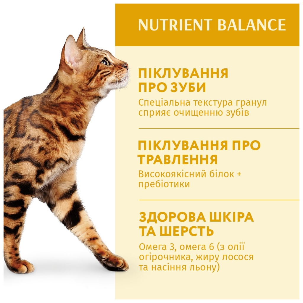 Сухий корм для дорослих котів Optimeal, курка, 0,3 кг (200+100) (B1863301) - фото 4