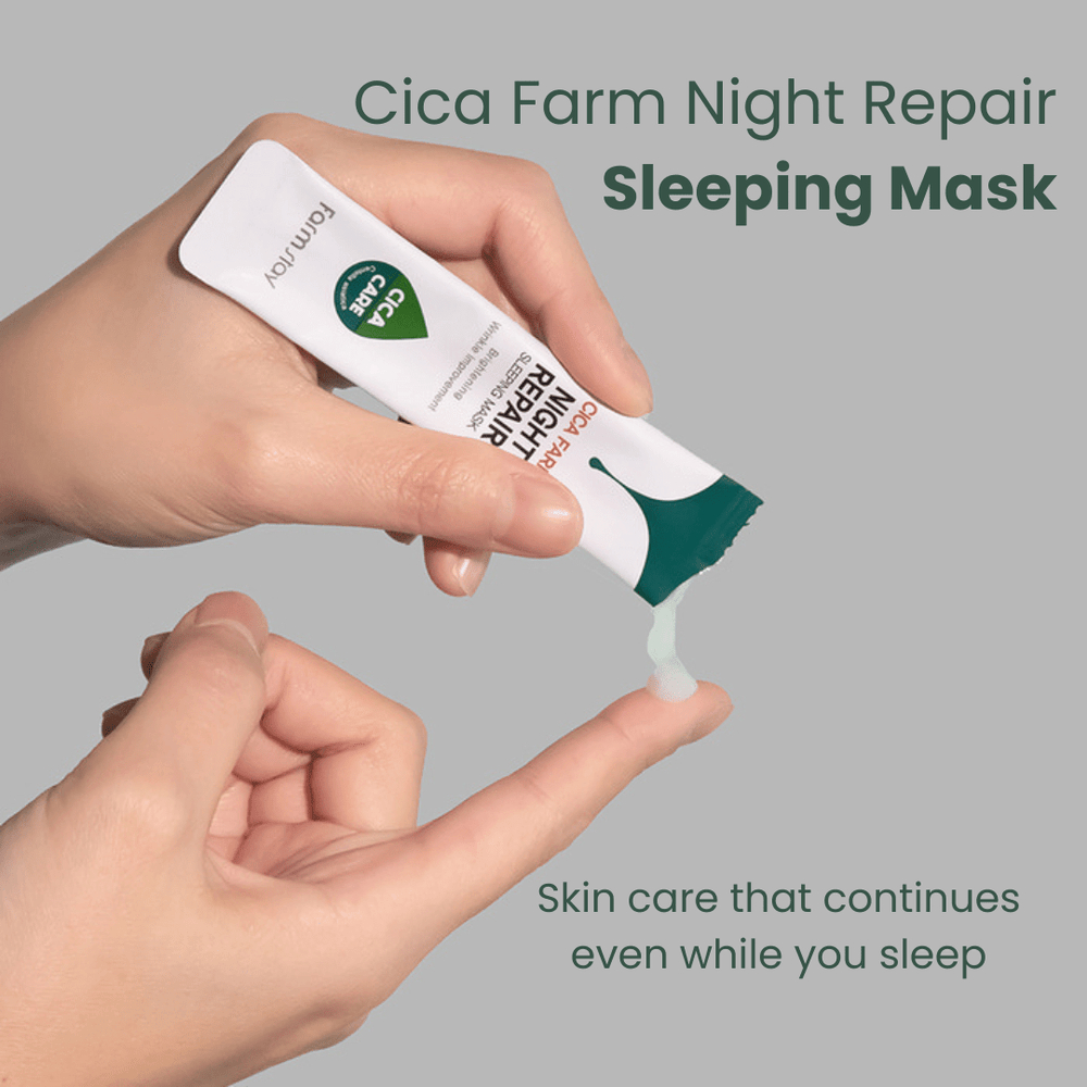 Набір масок для обличчя FarmStay Cica Farm Night Repair Sleeping Mask 20 шт. - фото 6