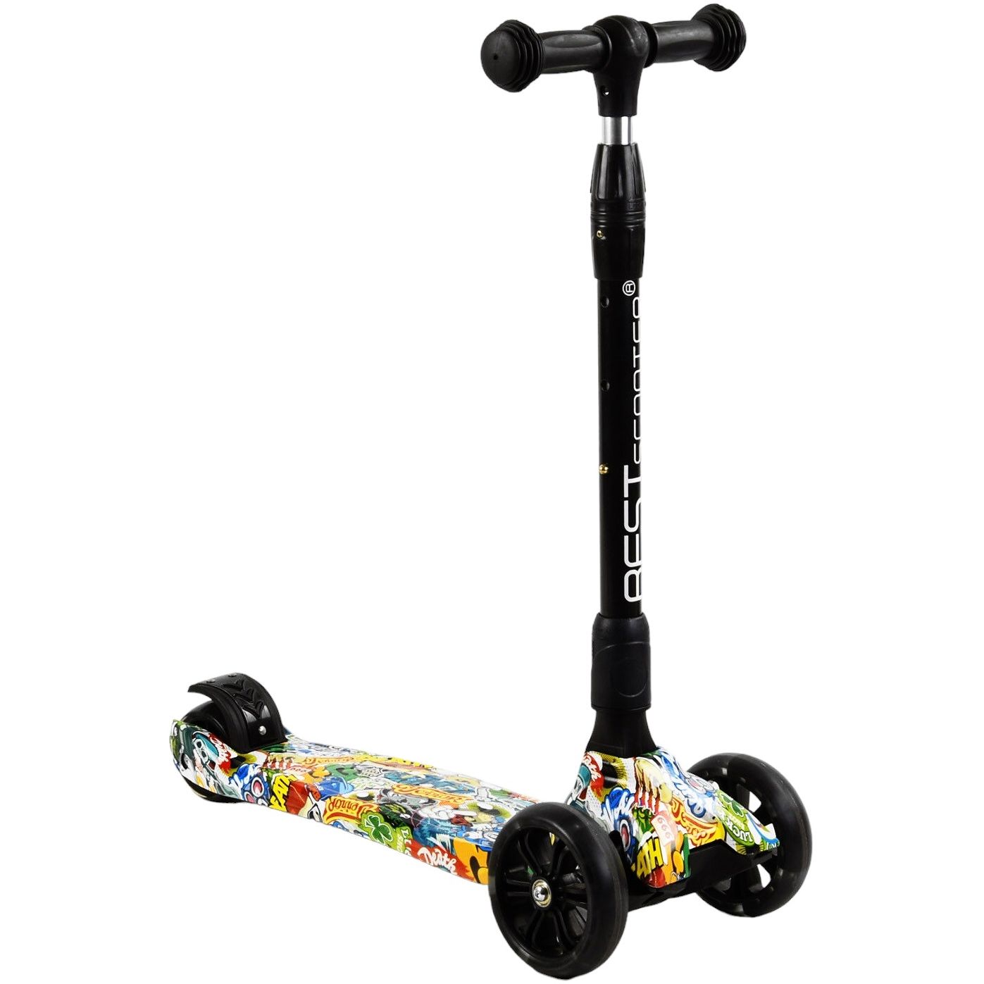 Самокат Best Scooter 62х16х29 см Різнобарвний 000231618 - фото 1