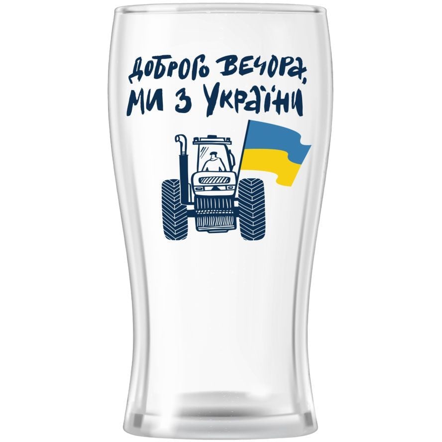 Бокал для пива Orner Добрый вечер, мы из Украины, 500 мл (orner-1900) - фото 1