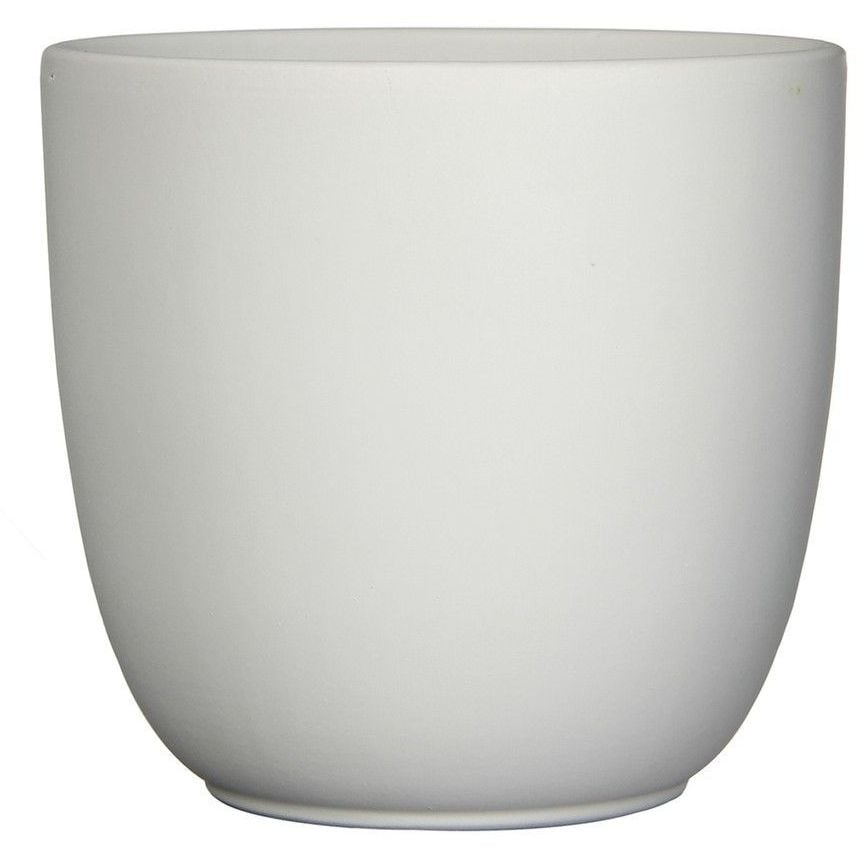 Кашпо Edelman Tusca pot round, 28 см, біле (144260 ) - фото 1