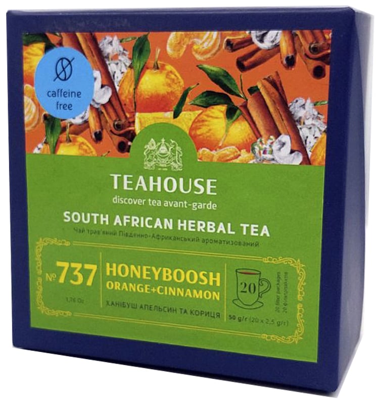 Чай трав'яний Teahouse Ханібуш Апельсин та кориця 20 шт. x 2.5 г - фото 2