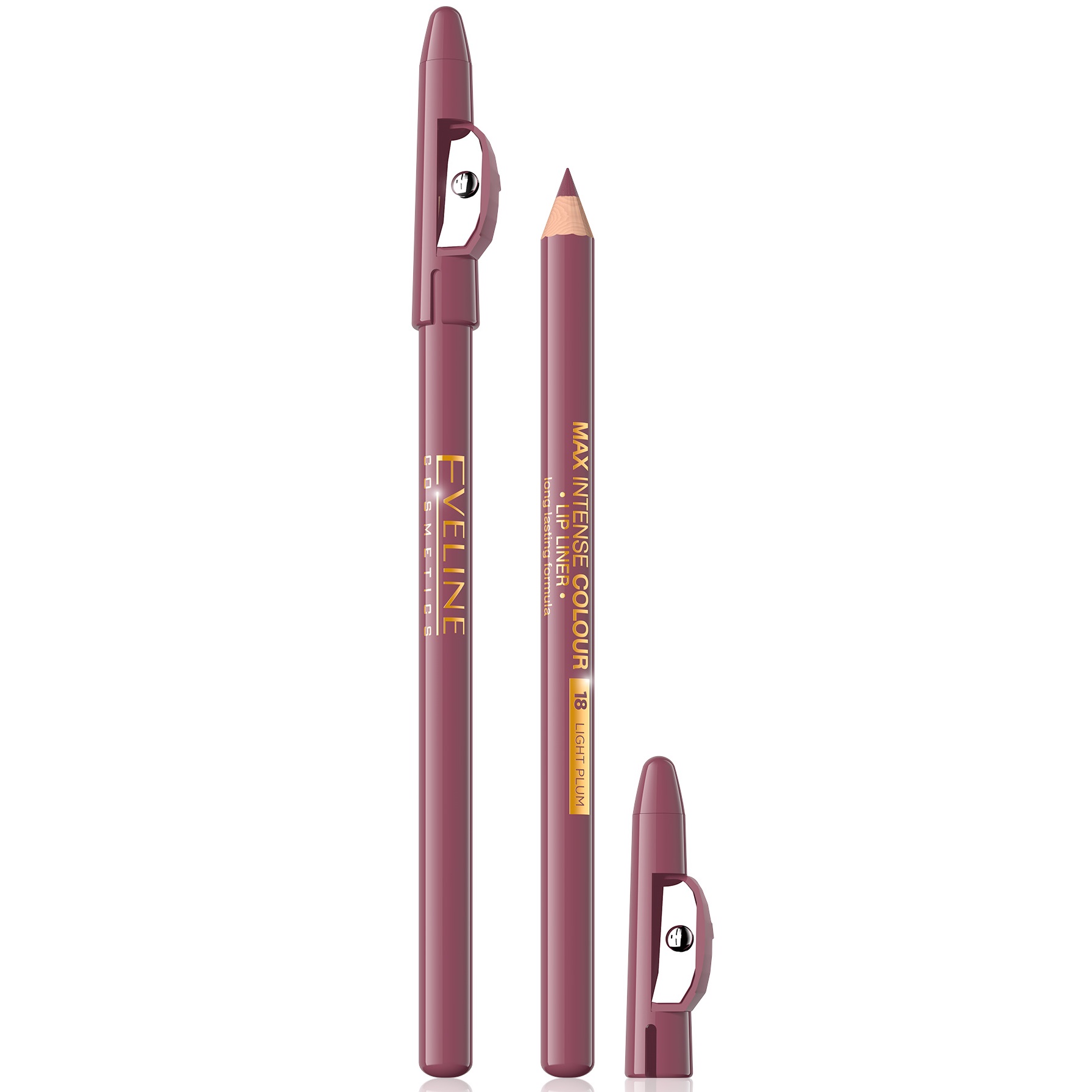 Карандаш для губ Eveline Max Intense Colour, тон 18 (Light Plum), 1,2 г (LMKKMAXINLP) - фото 1