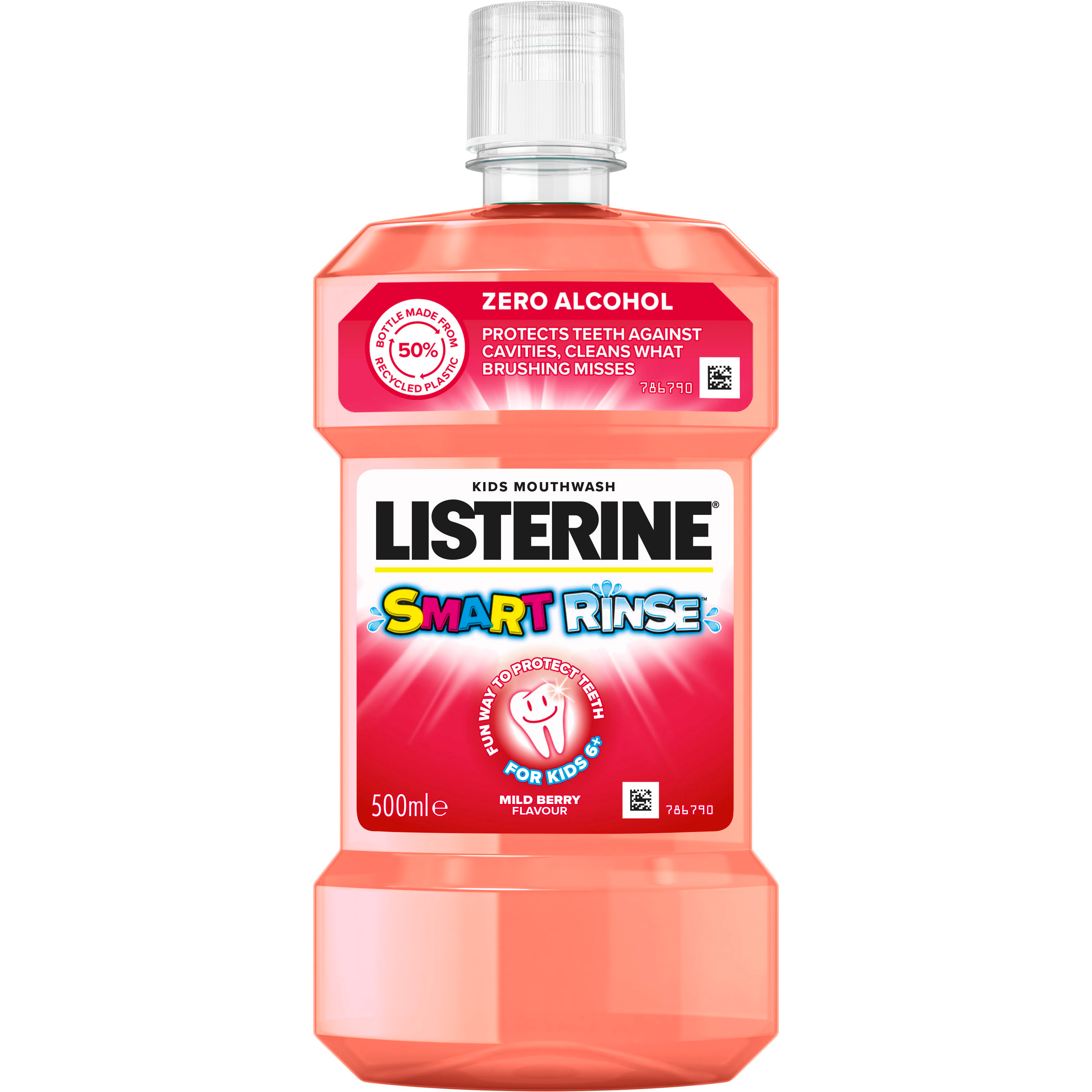 Ополаскиватель для полости рта Listerine Smart Rinse детский Ягодная свежесть 500 мл - фото 1