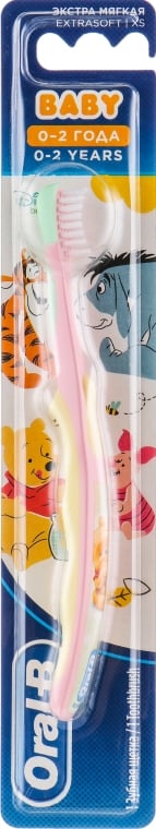 Дитяча зубна щітка Oral-B Baby, екстрам'яка, рожевий (81663266) - фото 1