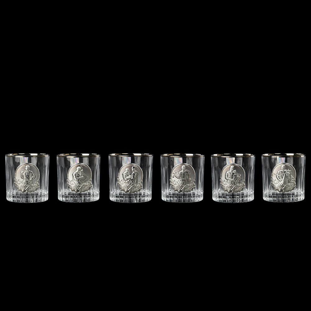 Набір кришталевих склянок Boss Crystal Козаки Dark, 310 мл, 6 предметів (BCR6KDPL/ST) - фото 2