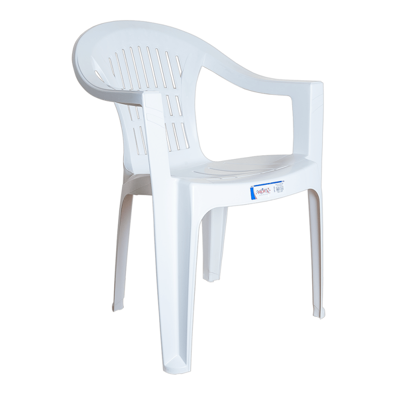 Крісло пластикове Irak Plastik Bahar EKO, білий (HK340) - фото 1