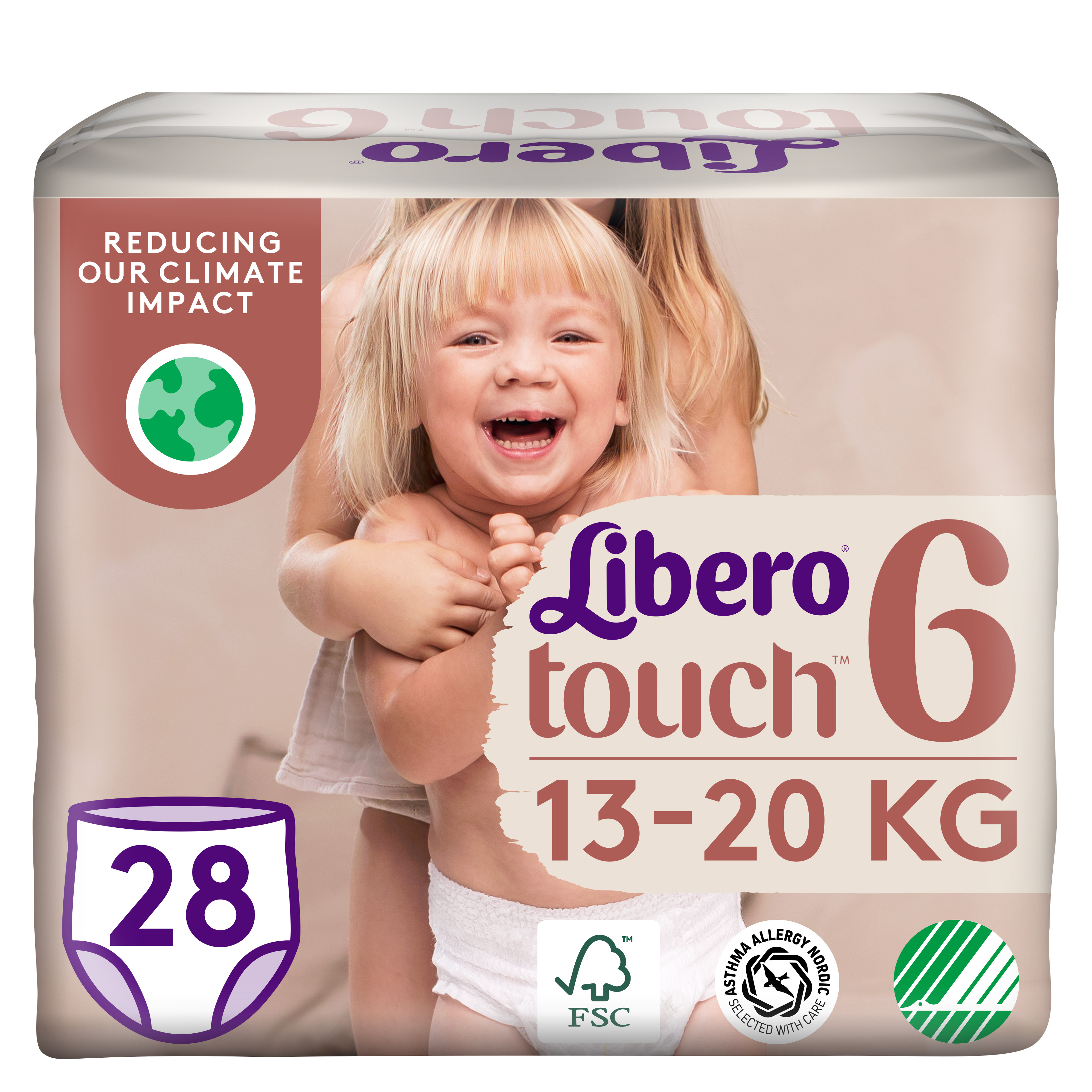 Подгузник трусики Libero Touch Pants 6 (13-20 кг), 28 шт. (80048) - фото 1