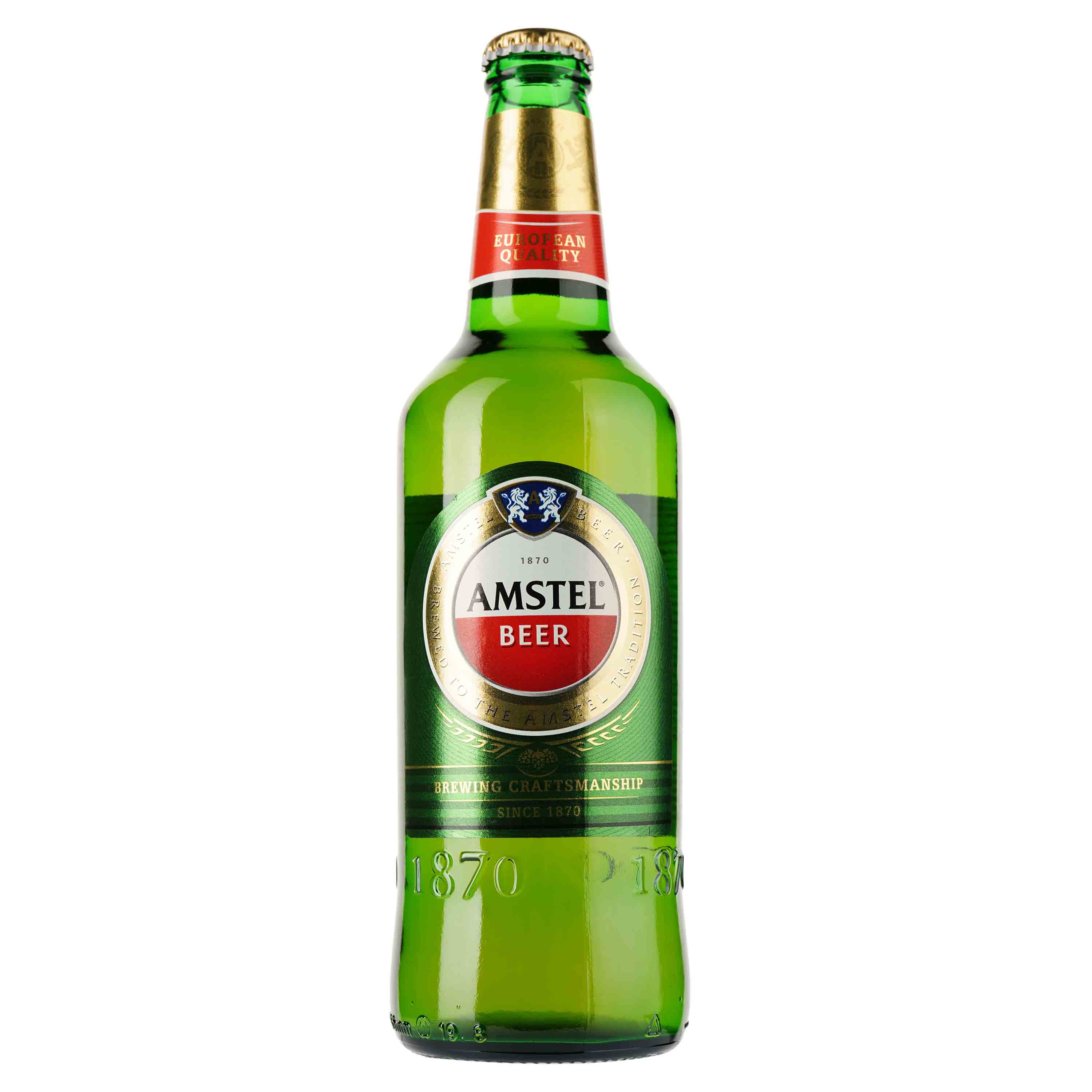 Пиво Amstel світле, 5%, 0,5 л (783828) - фото 1
