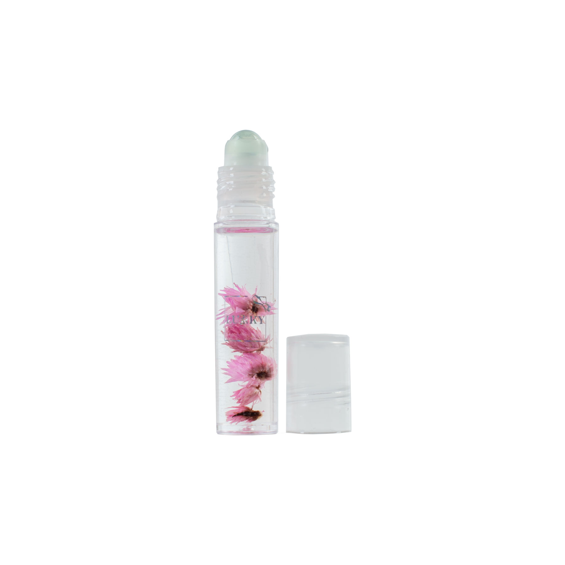 Олійка-блиск для губ Lukky Aqua Fleur з рожевими квітами (T22004) - фото 2
