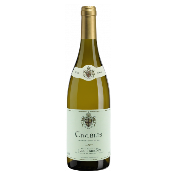 Вино Jules Burdin Chablis AOP, белое, сухое, 12,5%, 0,75 л - фото 1