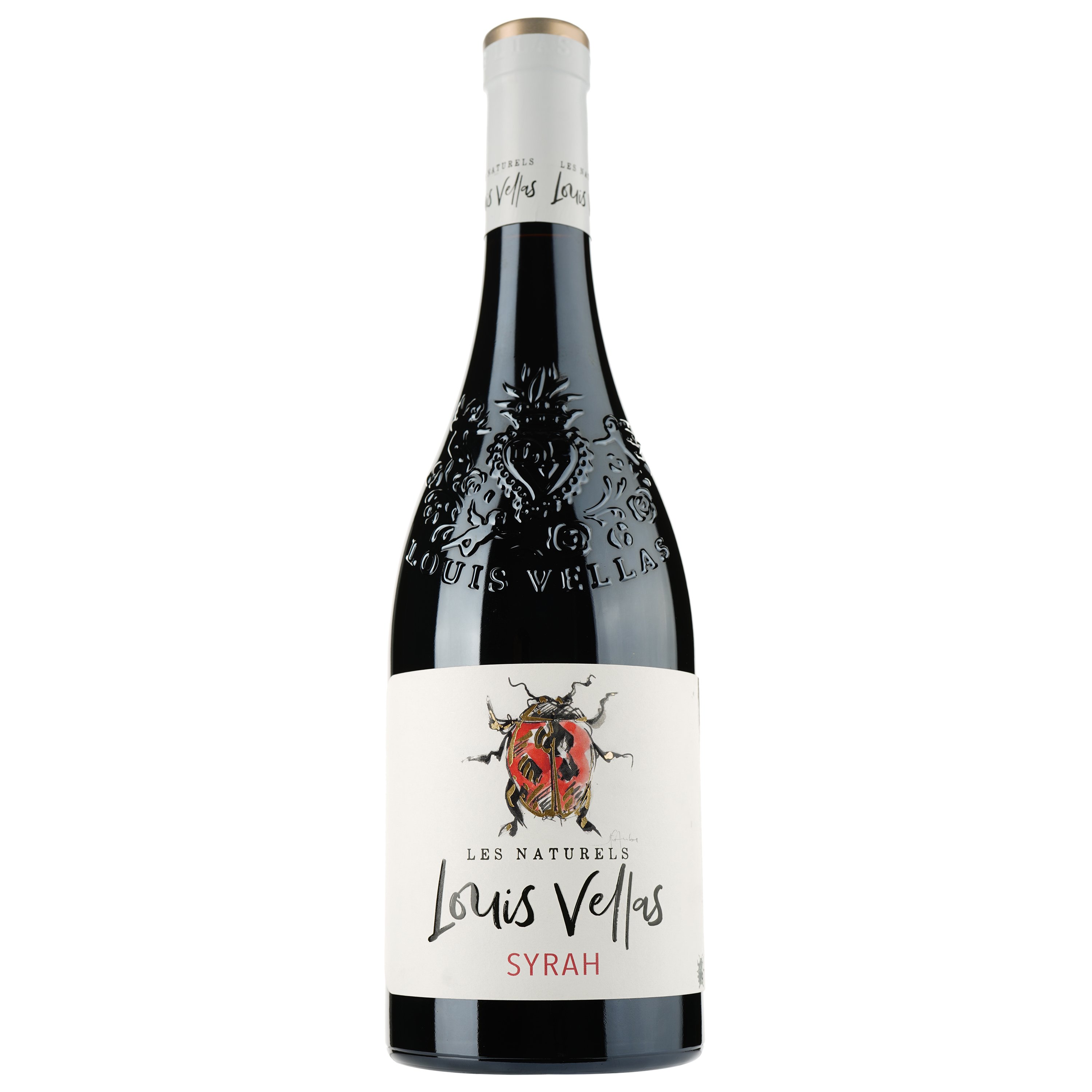 Вино Les Naturels Louis Vellas Syrah Rouge Bio IGP Pays D'Oc, червоне, сухе, 0,75 л - фото 1