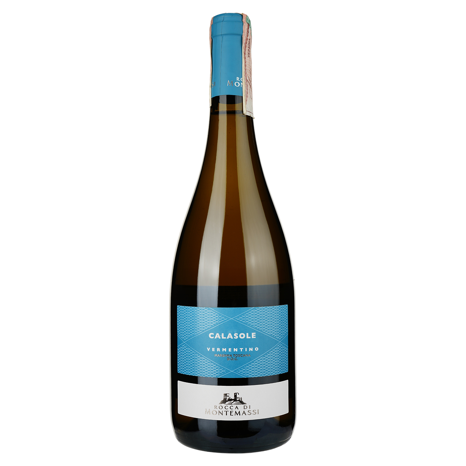 Вино Rocca di Montemassi Calasole Vermentino, біле, сухе, 12,5%, 0,75 л - фото 1