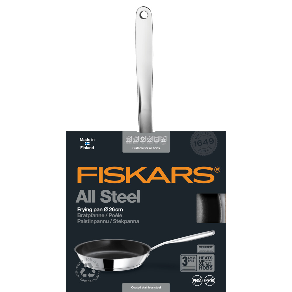 Сковорода Fiskars All Steel, 26 см (1023760) - фото 4