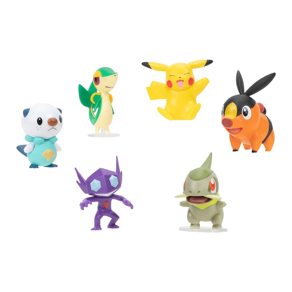 Набір ігрових фігурок Pokemon W6 Battle Figure Sableye + Axew + Snivy + Tepig + Oshawott + Pikachu (PKW3062) - фото 1